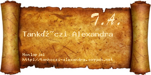 Tankóczi Alexandra névjegykártya