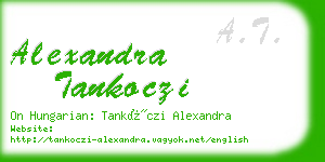 alexandra tankoczi business card